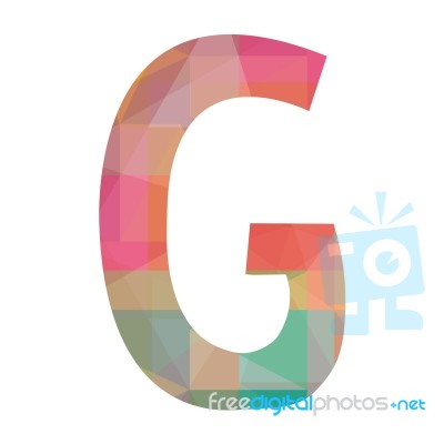 Alphabet G Stock Image