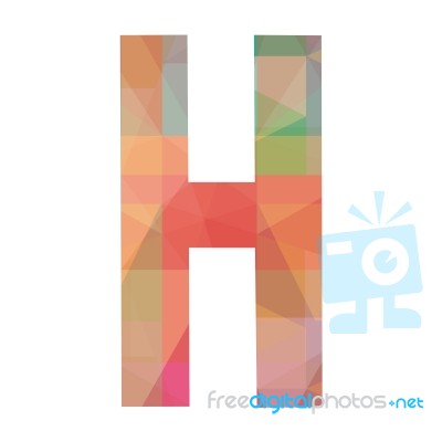 Alphabet H Stock Image