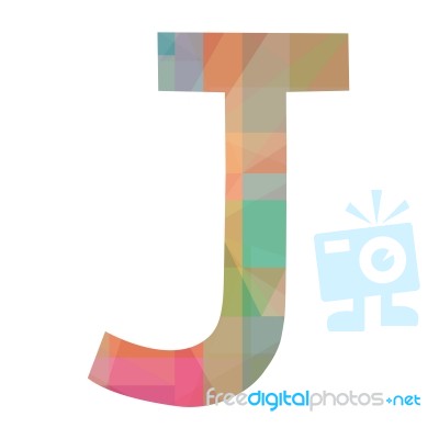 Alphabet J Stock Image