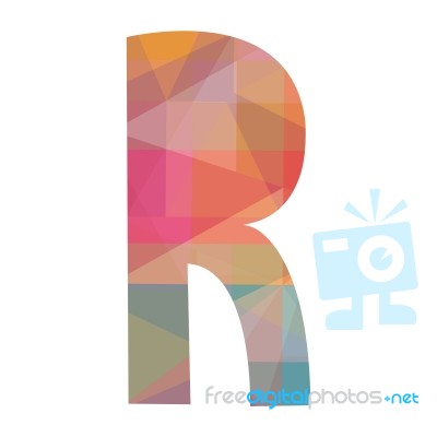 Alphabet R Stock Image