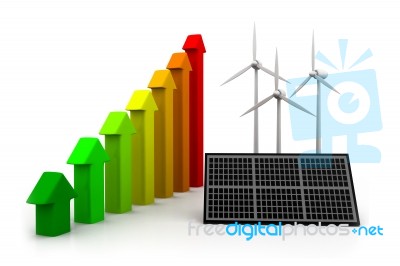 Alternative Energy Efficiency Stock Image