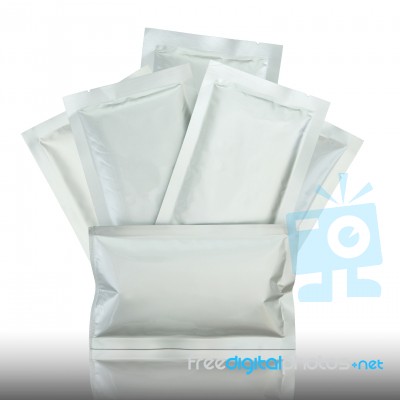 Aluminum Foil Bag Package Stock Photo