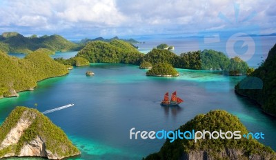 Amazing Island In Raja Ampat Indonesia Stock Photo