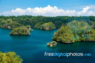 Amazing Island In Raja Ampat Indonesia Stock Photo