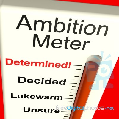 Ambition Meter Stock Image