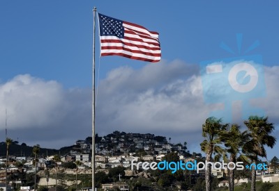 American Flag Stock Photo