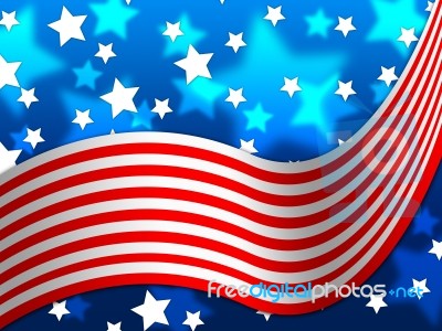 American Flag Background Means National Proud And Identity
 Stock Image