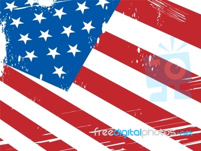 American Flag Background Means Patriotism And Nationalism Stock Image