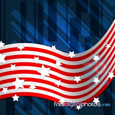 American Flag Background Shows National Pride And Identity
 Stock Image