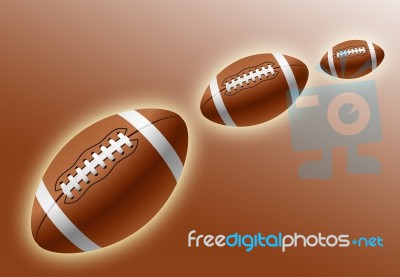 American Football Stock Image