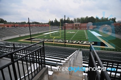 American Football Stadium Stock Photo