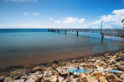 Amity Point Beach On Stradbroke Island, Queensland Stock Photo