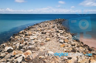 Amity Point Beach On Stradbroke Island, Queensland Stock Photo