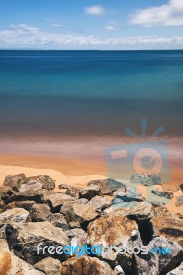 Amity Point Beach On Stradbroke Island, Queensland Stock Photo