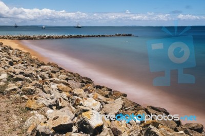 Amity Point Beach On Stradbroke Island, Queensland Stock Photo