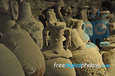 Amphorae Stock Photo