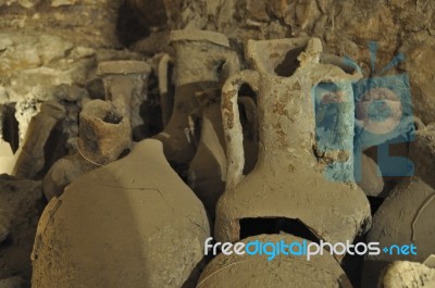 Amphorae Stock Photo