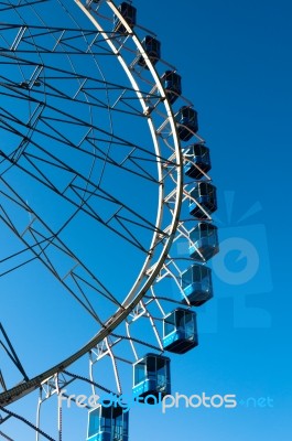 Amusement Park Ferris Wheel Stock Photo