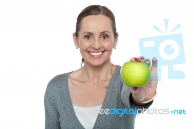 An Apple A Day Keeps The Doctor Away Stock Photo