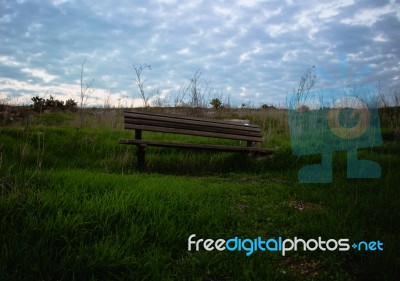 An Empty Chair Stock Photo