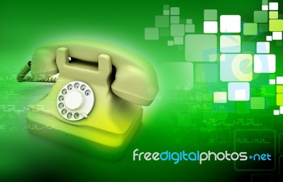 An Old Telephon Stock Image