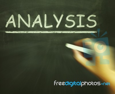 Analysis Chalk Shows Evaluating And Interpreting Information Stock Image