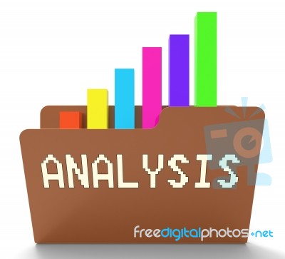 Analysis File Shows Analytics Graph 3d Rendering Stock Image