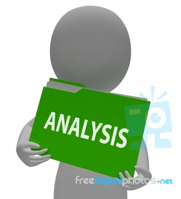 Analysis Folder Indicates Data Analytics And Organize 3d Renderi… Stock Image