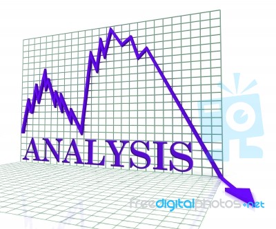 Analysis Graph Negative Means Analytics Downturn 3d Rendering Stock Image