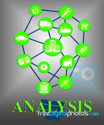 Analysis Icons Represents Data Analytics And Analyse Stock Image