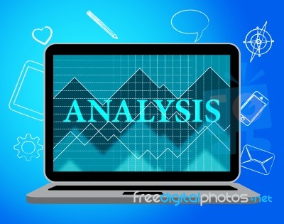 Analysis Online Represents Web Site And Data Stock Image