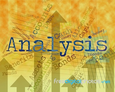 Analysis Word Means Data Analytics And Analyse Stock Image