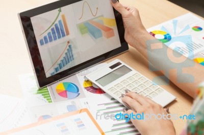 Analyze Business Data Stock Photo