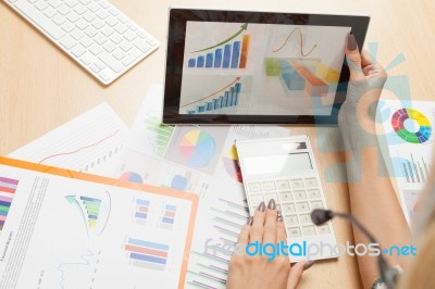 Analyze Business Data Stock Photo