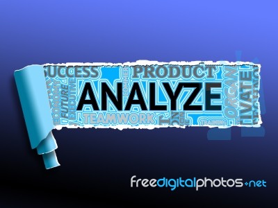 Analyze Word Shows Data Analysis And Analyzing Stock Image