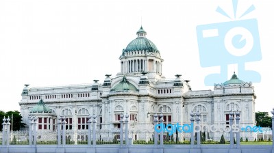 Ananta Samakhom Throne Hall, Thai Royal Dusit Palace Stock Photo