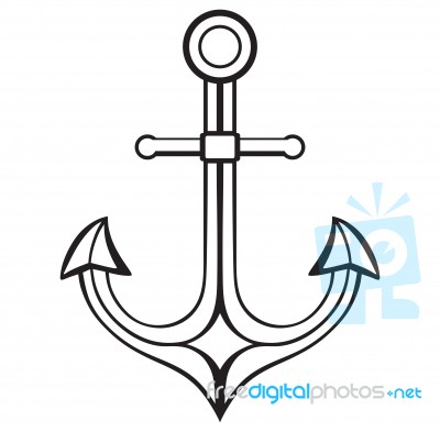 Anchor Icon Stock Image