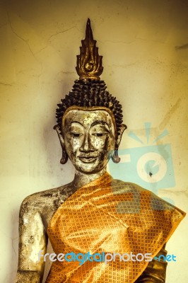 Ancient Buddha Image Stock Photo