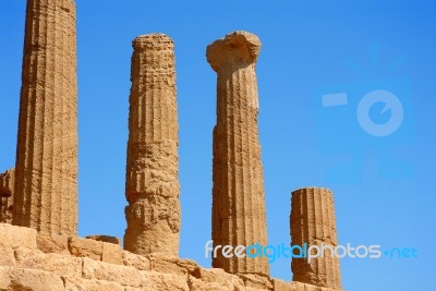 Ancient Columns Stock Photo