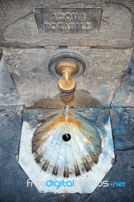 Ancient Faucet Water Tap Architecture Detail Stock Photo