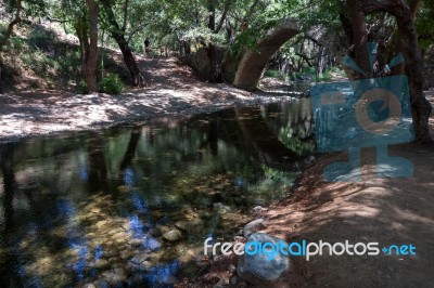 Ancient Kelefos Bridge Stock Photo