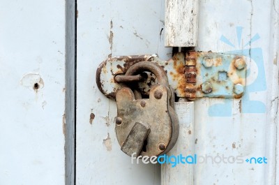 Ancient Lock Stock Photo