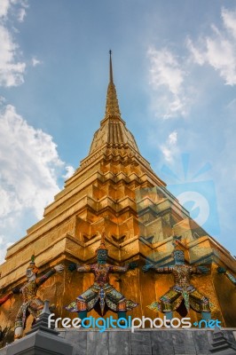 Ancient Pagoda Statue Stock Photo