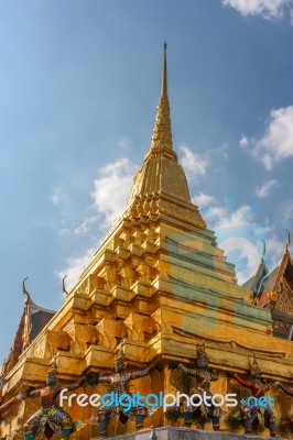 Ancient Pagoda Statue Stock Photo