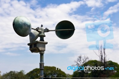 Anemometer Stock Photo