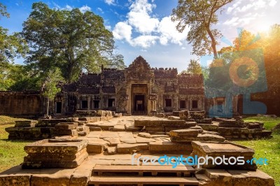 Angkor Wat Temple, Siem Reap In Cambodia Stock Photo