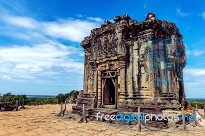 Angkor Wat Temple, Siem Reap In Cambodia Stock Photo