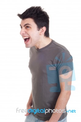 Angry Man Stock Photo