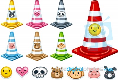 Animal Traffic Cone Stock Image