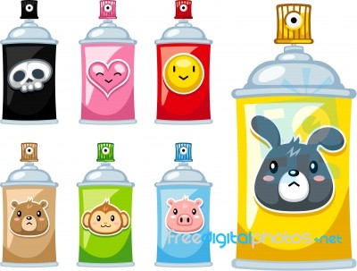 Animals Spray Bottle Stock Image